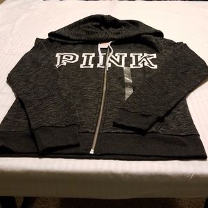 Dark grey and white hoodie